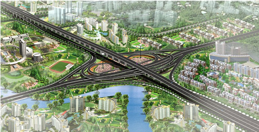 罗山路快速路改建工程道路检测工作